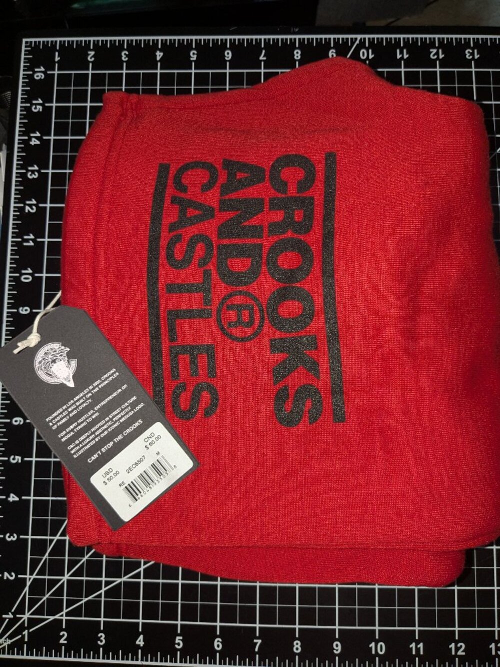 Crooks & Castles Red Fleece Sweat Shorts
